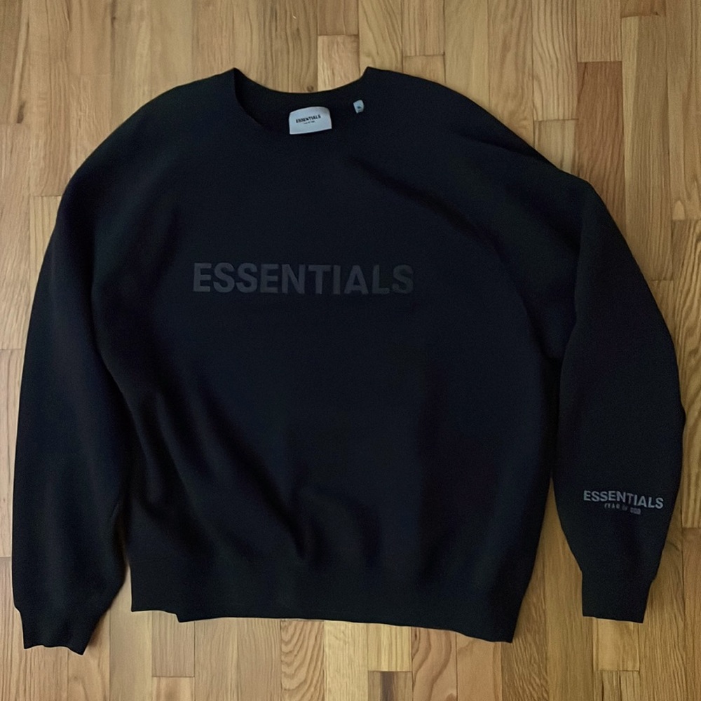 Fear of God Essentials Pullover Crewneck Black (USED)